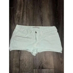 5/$30 J Brand Denim Shorts Womens 27 Powder Blue White‎ Tie Dye Cut Off